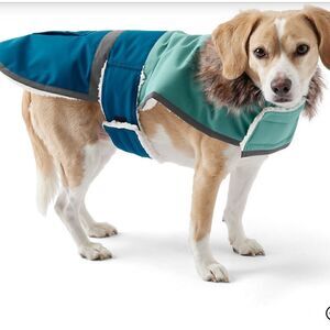 Land’s End expedition fur double fleece lined coat Various water resista…